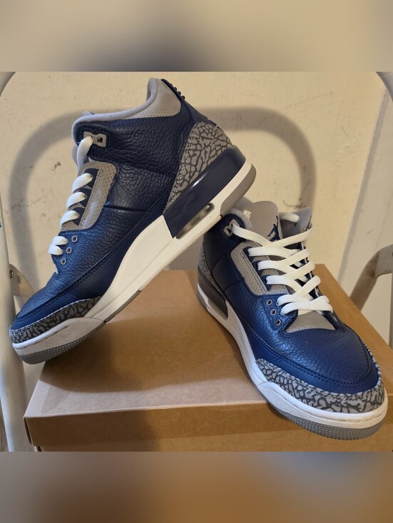 Jordan Other - FOR SALE AIR JORDAN RETRO 3 "GEORGETOWN" NAVY SIZE 10.